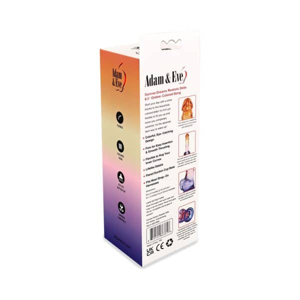 Adam & Eve Sunrise Dreams Realistic Dildo 8.5 in. - Image 8