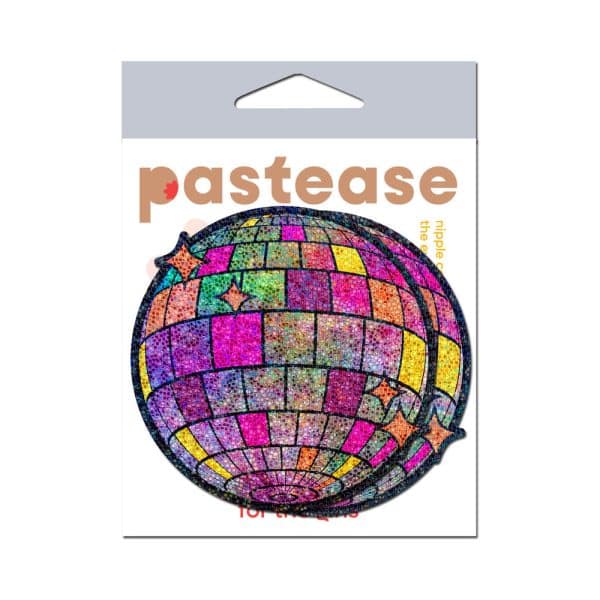 Pastease Disco Ball Nipple Covers Shimmering Glitter Pasties - Image 4