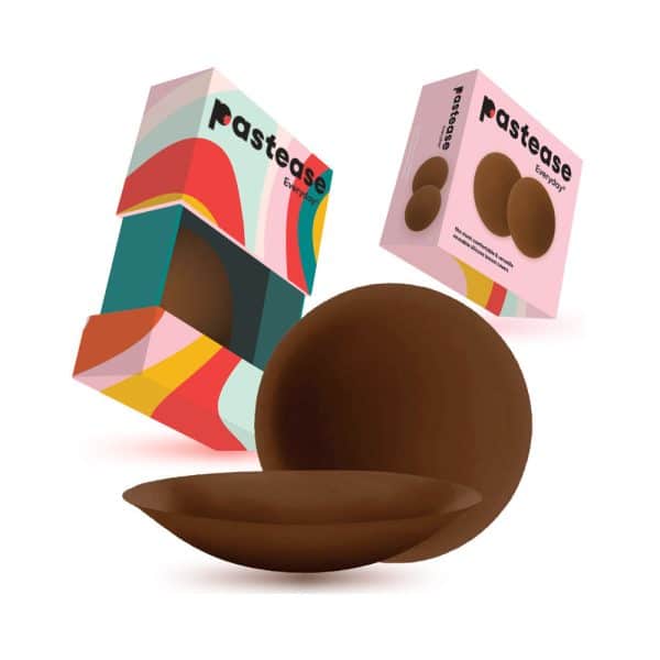 Pastease Halos Reusable Sticky Adhesive Silicone Nipple Cover Dark Small A-C Cup - Image 5