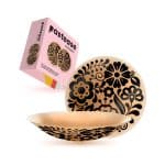 Pastease Halos Reusable Sticky Adhesive Silicone Nipple Cover Floral Nude Large D+ Cup