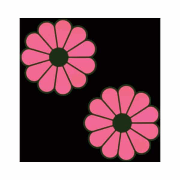 Pastease Daisy: Neon Green & Glow-in-the-Dark Neon Pink Petal Pasties Nipple Covers - Image 4