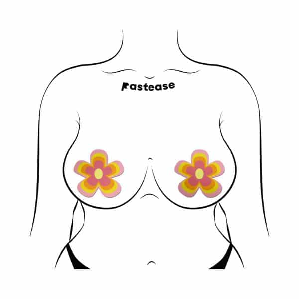 Pastease Groovy Flower Pasties in Pink Lemonade - Image 3