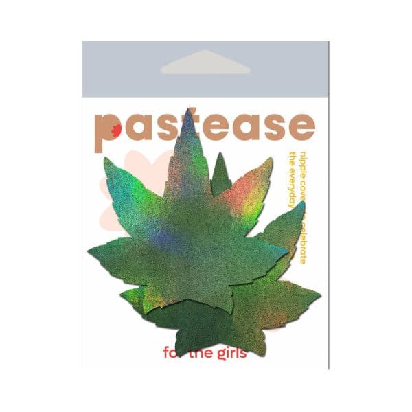 Pastease Indica Pot Leaf: Green Holographic Weed Pasties - Image 4
