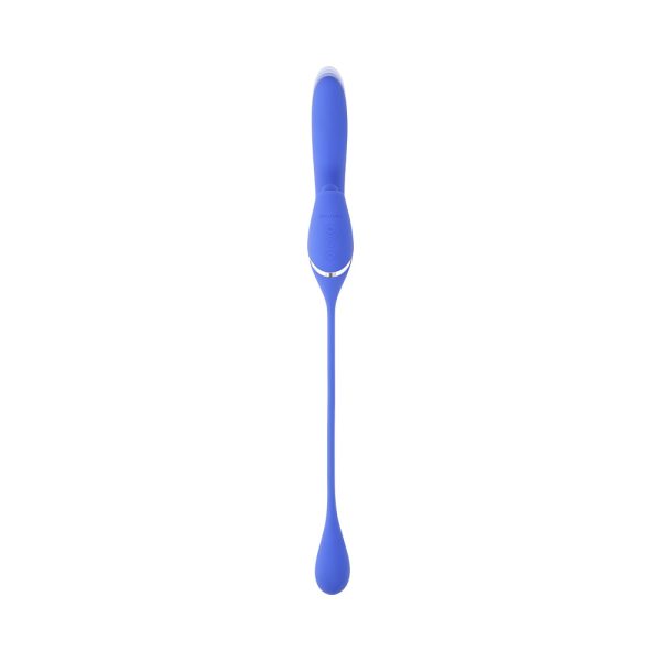 Evolved All In Rechargeable Dual Vibrating Tapping Vibe Silicone Blue - Image 2