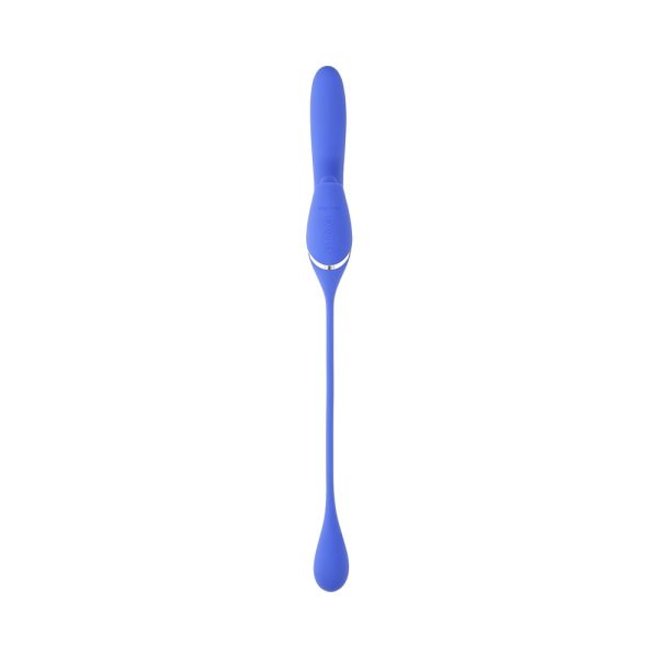 Evolved All In Rechargeable Dual Vibrating Tapping Vibe Silicone Blue - Image 3