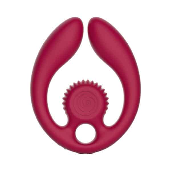 SVibe Snail GIZI Duo Couples Stimulator Burgundy - Image 2