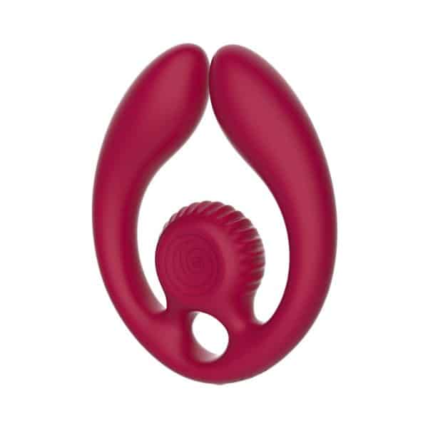 SVibe Snail GIZI Duo Couples Stimulator Burgundy - Image 3