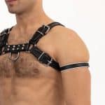 Prowler RED Bicep Band White