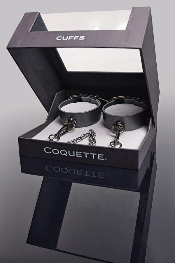 Coquette Pleasure Cuffs Grey - Image 10