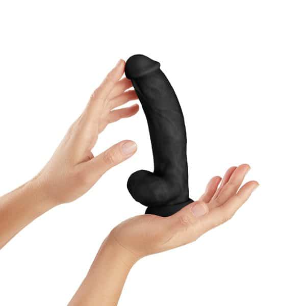 Shaft Model C 7.5 in. Dong with Balls Black - Image 4