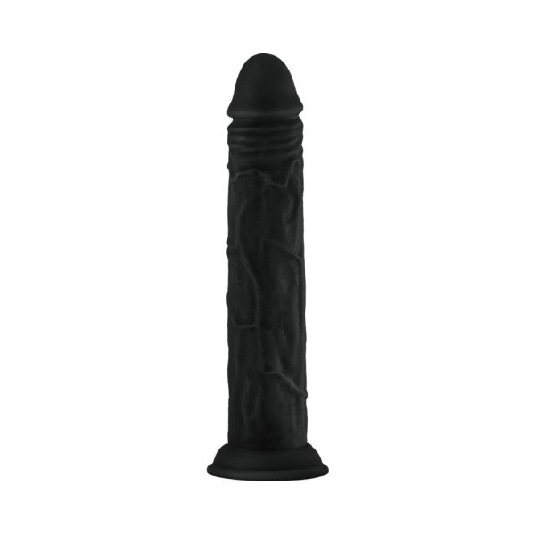 Shaft Model J 9.5 in. Liquid Silicone Dong Black - Image 3