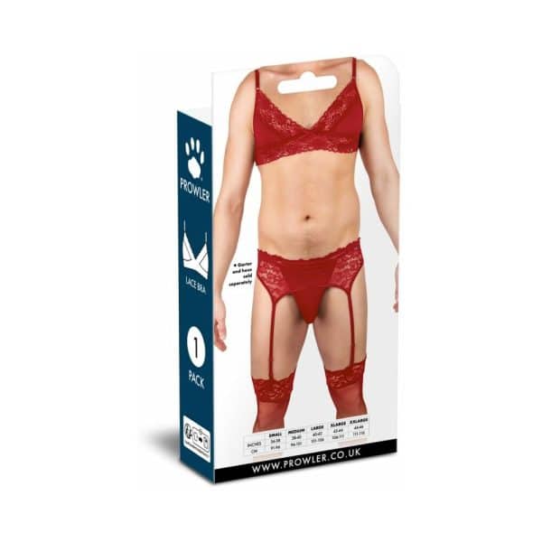 Prowler Lace Bra Red M - Image 3