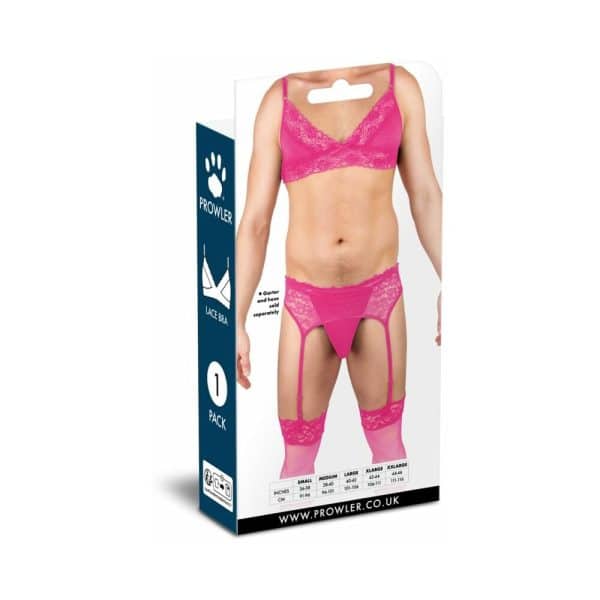 Prowler Lace Bra Pink 2XL - Image 3