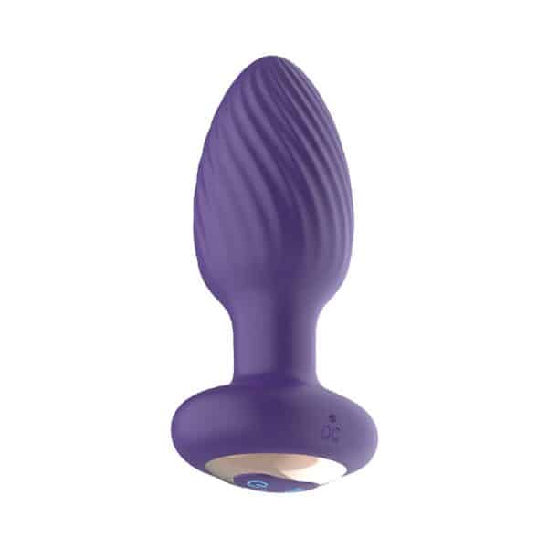 The Royale Rotating Anal Plug Purple - Image 2