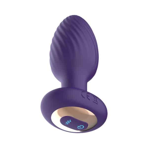 The Royale Rotating Anal Plug Purple - Image 3