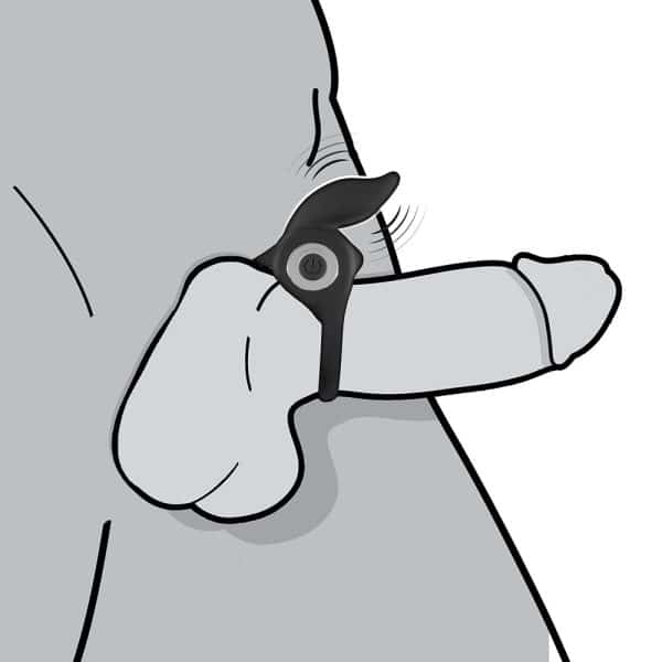 Enhancer Vibrating Rabbit C-Ring Black - Image 5