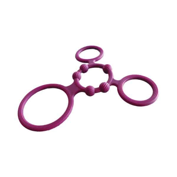 Enhancer Quad Cockring Rubine Red - Image 3