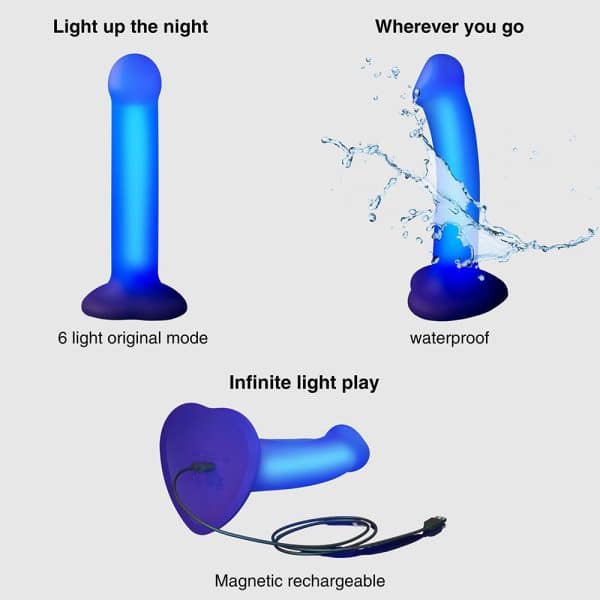 Strap-On-Me Glow-LED Dildo - Image 5