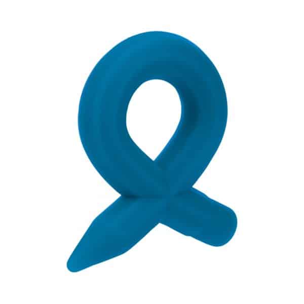 LEVELZ Pencil Liquid Silicone Cock Ring Teal - Image 2