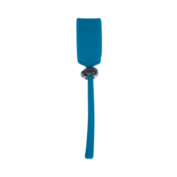 LEVELZ Wide Adjustable Silicone Lasso Cock Ring 5mm Teal - Image 2