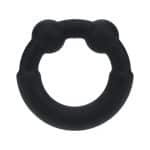 LEVELZ Metal & Silicone Cock Ring Black
