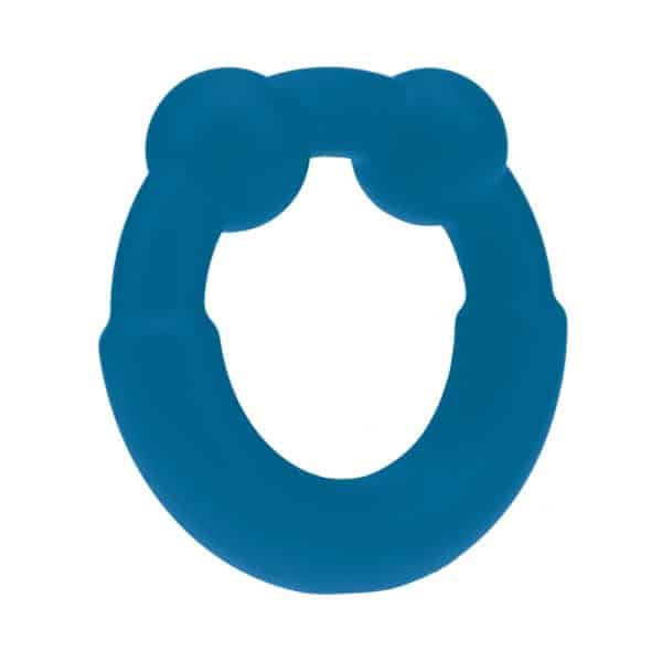 LEVELZ Metal & Silicone Cock Ring Teal - Image 2