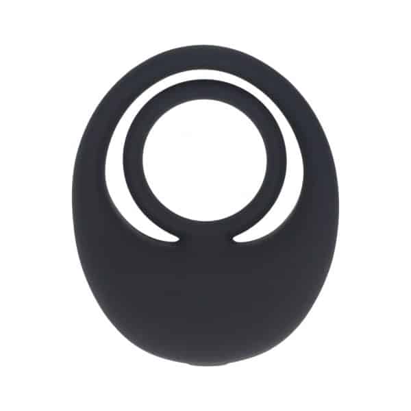 LEVELZ Vibrating Liquid Silicone Cock & Ball Ring Black - Image 2