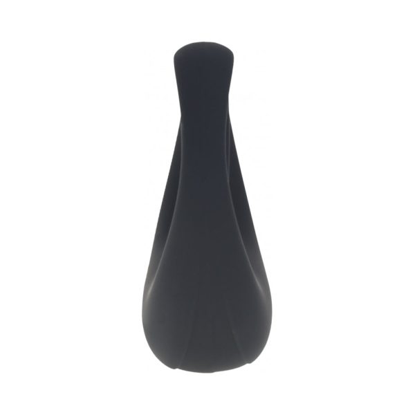 LEVELZ Vibrating Liquid Silicone Cock & Ball Ring Black - Image 3