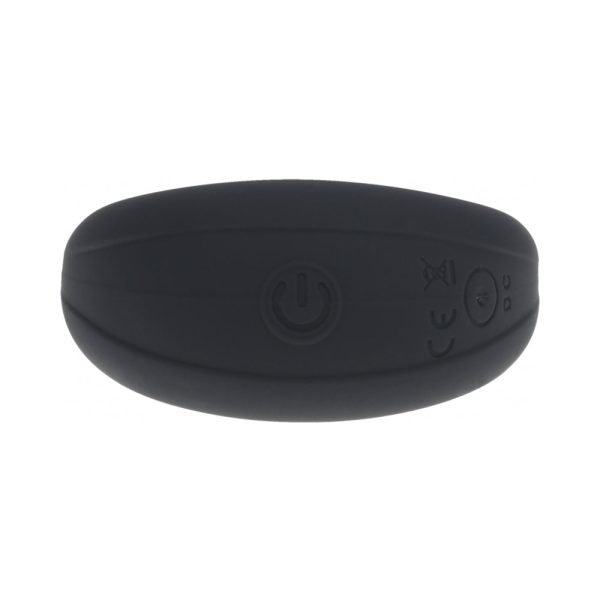 LEVELZ Vibrating Liquid Silicone Cock & Ball Ring Black - Image 4