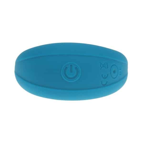LEVELZ Vibrating Liquid Silicone Cock & Ball Ring Teal - Image 4