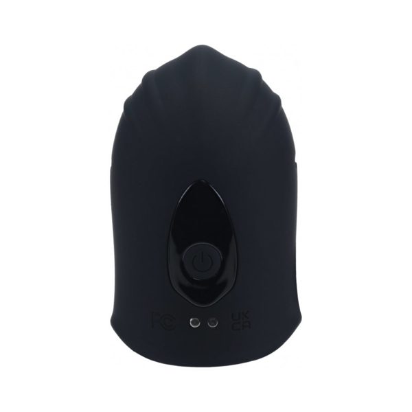 LEVELZ Adjustable Vibrating Silicone Penis Head Stimulator Black - Image 2