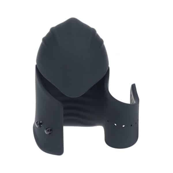 LEVELZ Adjustable Vibrating Silicone Penis Head Stimulator Black - Image 3