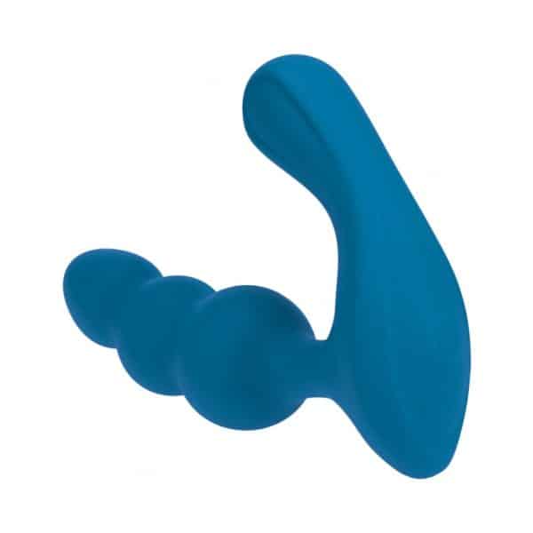 LEVELZ Beaded Vibrating Silicone Prostate Stimulator Teal - Image 2
