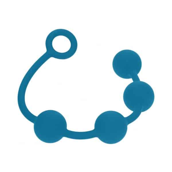 LEVELZ Round Silicone Anal Balls Large 40 mm Teal - Image 2