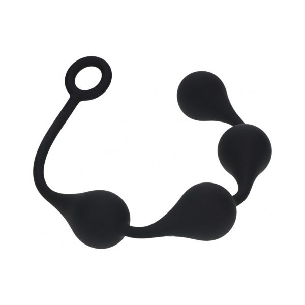 LEVELZ Waterdrop Silicone Anal Balls Large 40 mm Black - Image 2