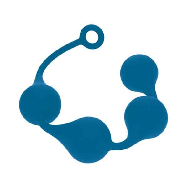 LEVELZ Waterdrop Silicone Anal Balls XLarge 50 mm Teal - Image 3