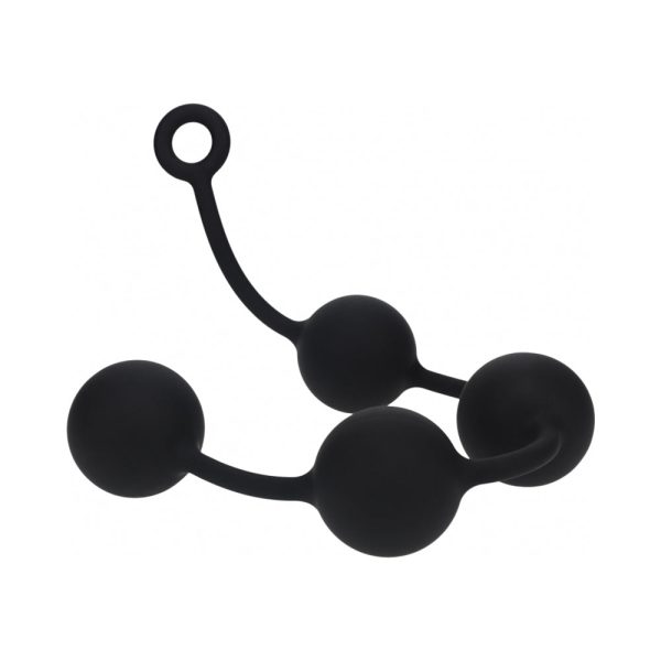 LEVELZ Round Silicone Anal Balls XXLarge 60 mm Black - Image 2