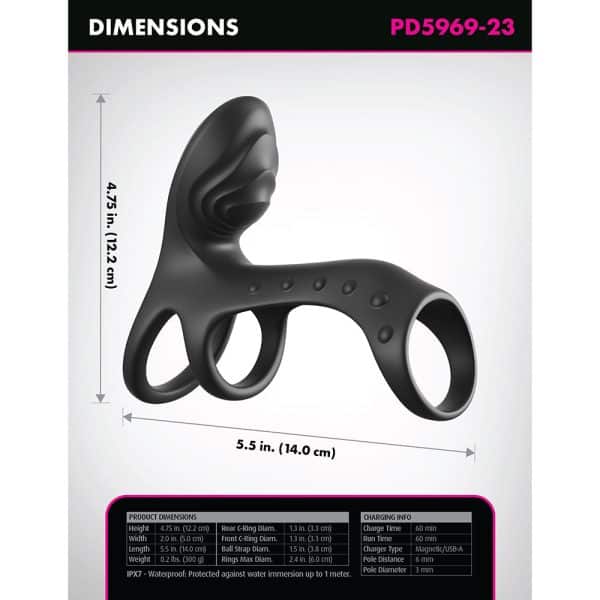 Fantasy C-Ringz Ultimate Couples Cage Pro Black - Image 7