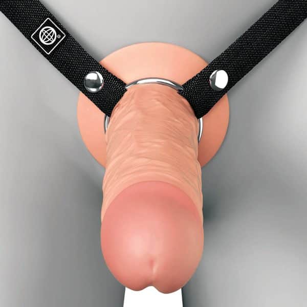 Fantasy X-Tensions Elite Silicone Hollow Strap-On Dual Density 9 in. Light - Image 4