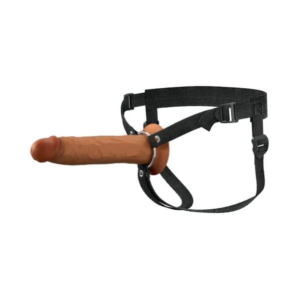 Fantasy X-Tensions Elite Silicone Hollow Strap-On Dual Density 9in Brown - Image 5