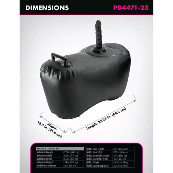 Fetish Fantasy Series Body Dock Inflatable Love Seat Black - Image 7