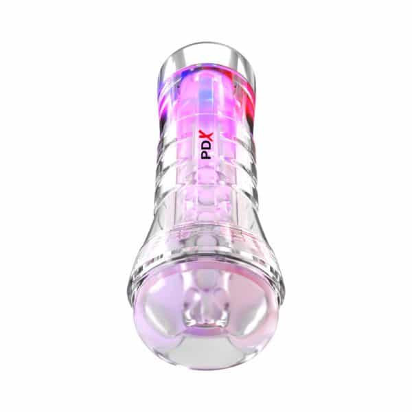 PDX Elite ViewTube XXL See Thru EZ-Grip LED Stroker Clear - Image 2
