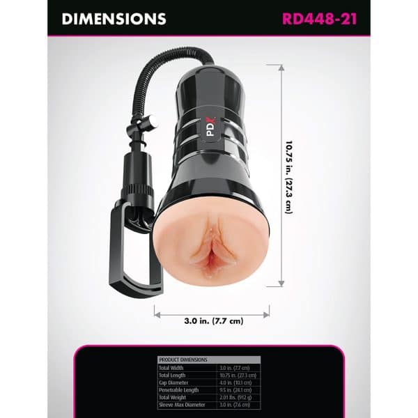 PDX Extreme Wet Pussies Super Sucker XXL Stroker Light - Image 6