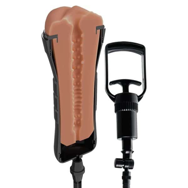 PDX Extreme Wet Pussies Super Sucker XXL Stroker Brown - Image 4