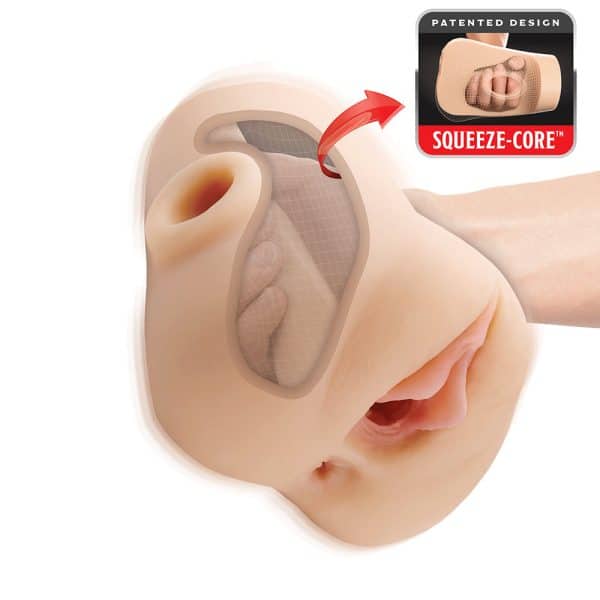 PDX Plus Double Pounder Vibrating Squeeze Stroker Light - Image 4