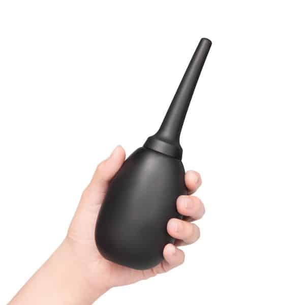 b-Vibe Flexible Silicone Anal Douche Black - Image 5
