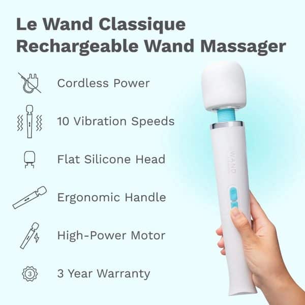 Le Wand Classique Rechargeable Wand Massager - Image 10