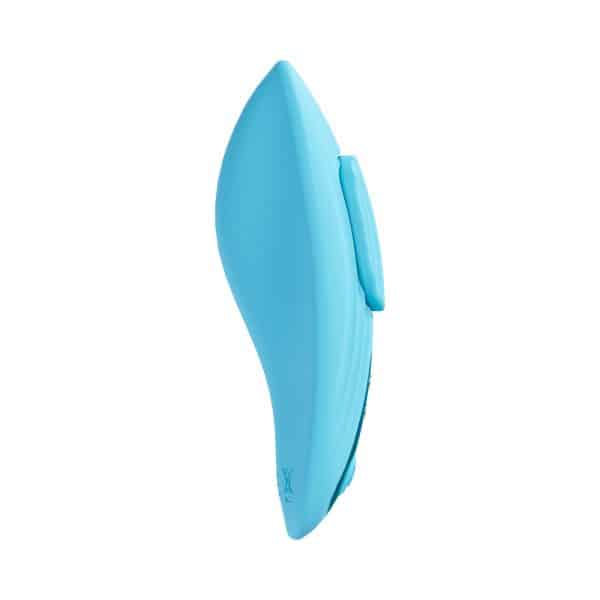 Loveline Celeste Rechargeable Silicone Remote Control Panty Vibrator Blue - Image 3