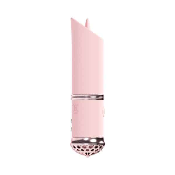 Loveline Luxe Rechargeable Silicone Mini Lipstick Vibrator Pink - Image 2