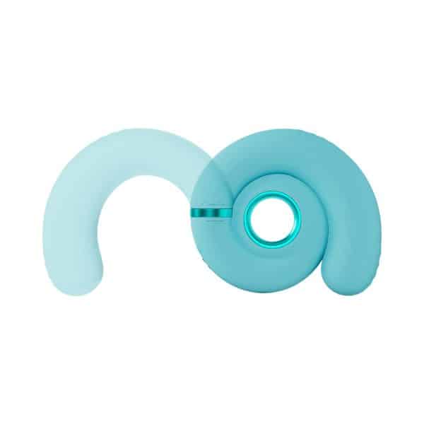 LoveLine Gyre Rechargeable Silicone Vibrating Swirl Blue - Image 5